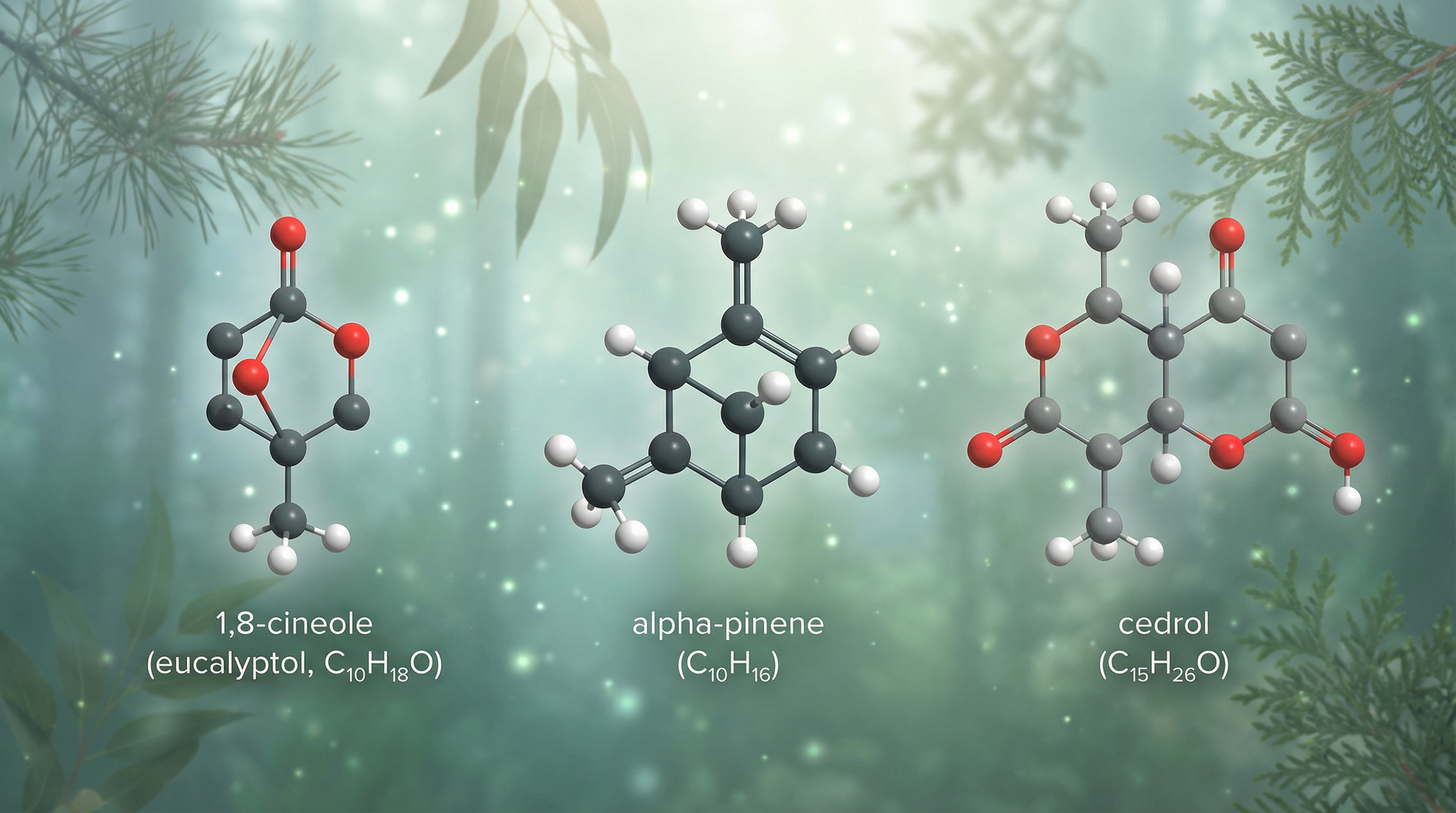 Phytoncide molecular structures